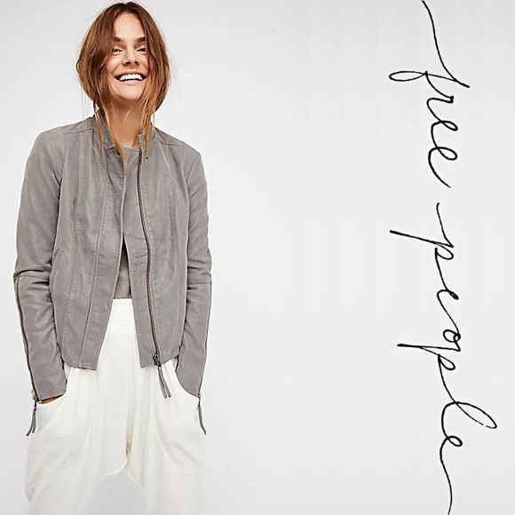 Free People Jackets & Blazers - Free People Cool & Clean Jacket in Grey